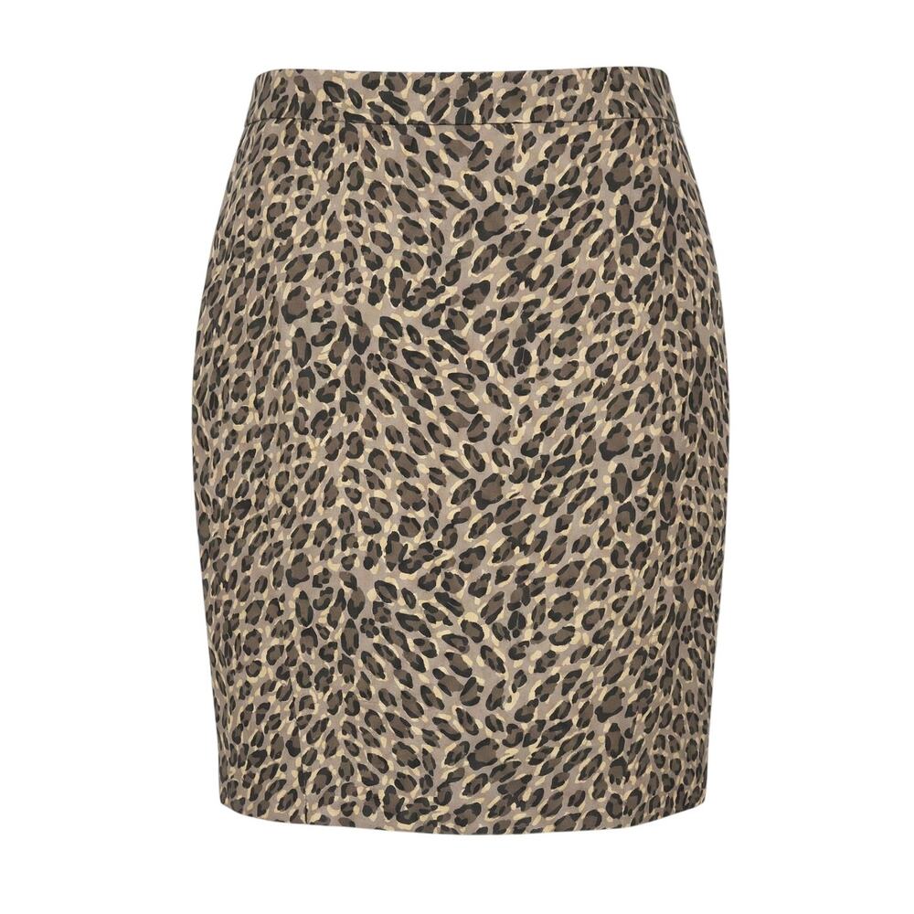 LOFT Womens 6 Leopard Career Office Old Money‎ Academia Eclectic Pencil Skirt